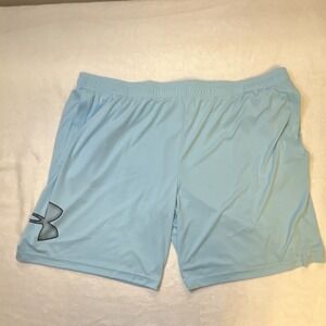 Vintage Under Armour Men's 3XL Blue Athletic Shorts 100% Polyester Drawstring